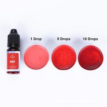비누만들기 비누키트재미를 위한 10ML 수지 안료 양초 비누 DIY UV 에폭시 금형 쥬얼리 제작 용품 공예품, 01 Red