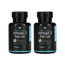 1+1 SR 알티지 오메가3 피쉬오일 1250mg 소프트젤30 2팩 스포츠리서치 rTG 고약사 트리플스트랭스 피시오일 EPA DHA 에이코사펜타엔산 도코사헥사엔산