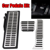 자동차부품 3pcs 자동차 자동 클러치 연료 브레이크 발 받침대 Skoda Octavia Yeti 용 MT 페달 패드 키트 VW Jetta Golf Tiguan 좌석 Altea