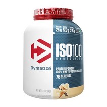다이마타이즈 Iso100 가수분해 프로틴 파우더 100% 웨이 아이솔레이트 고메 바닐라 76 서빙 2.3 kg