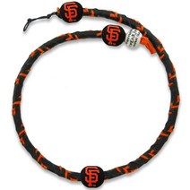 MLB 팀 컬러 겨울왕국 로프 야구 목걸이, San Francisco Giants