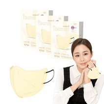 아이바나리 에어 황사 방역용 마스크 대형 KF94, COTTON IVORY, 30개, 1개입