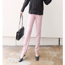 프린세스걸 고저스 핑크 밴딩 일자 스판 정장팬츠/편한 슬랙스 면