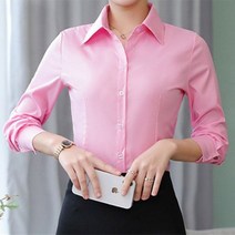 패션 여성 셔츠 화이트 긴 소매 탑스 오레이디 기본 블라우스 버튼 솔리드 블라우스 5XL