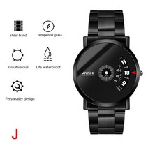 금장시계 메탈시계 가죽 AIYIASHI-럭셔리 비즈니스 방수 남자 시계 스테인레스 스틸 쿼츠 청소년 학생 선물