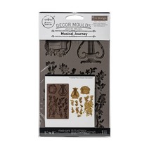 공예몰 Prima Marketing Re-Design Mould #636449 Musical Journey 캔들 석고방향제 빈티지 데코 실리콘 몰드