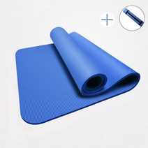 CAICHEN 친환경 실내 미끄럼 방지 요가 매트, 블루 요가 매트