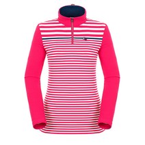 팬텀골프웨어 F 22183TH081_PK 여성 솔리드 배색 스트라이프 티셔츠 22183TH081_PK