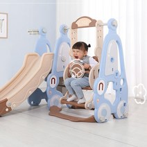 22 실내 어린이 놀이터 미끄럼틀 키즈 실내 가정용 아기 자동차 미끄럼 z계단 그네 조합, 옵션07
