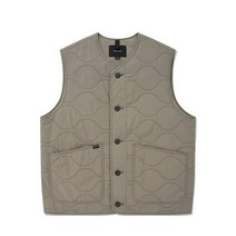 COVERNAT 숏 퀼팅 베스트 베이지 CO2203JK29BE