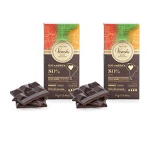 벤치 남아메리카 80퍼센트 코코아 다크 초콜릿 바 70g Venchi del Sur 80 Chocolate Extra Negro, 2팩
