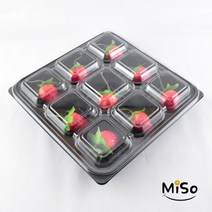 9칸샐러드용기 9칸반찬용기 KS-0928 곶감용기 마카롱용기 샐러드포장용기 300세트, 투명