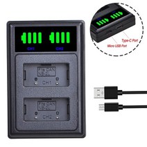NB-2L NB 2L 배터리 + LED 듀얼 USB 충전기 유형 C 캐논 EOS 400D S80 S70 S50 S60 350D G7 G9 반란군 XT, 04 1 charger