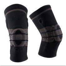 AURORNG 니트 스포츠 무릎 보호대 남자 에어맥스 1개, 그레이 오렌지 1개, XL