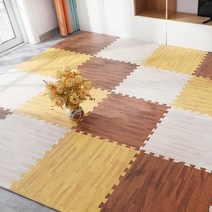 필수템 추천국내 EVA 우드 퍼즐 조립매트(31cmX31cm 16장 1세트) 층간소음 없이 이웃과 행복하게필수 잇템, 우드매트 아이보리(31cmX31cm 16개)