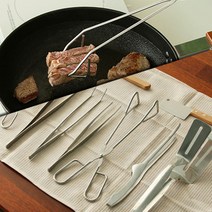 캠핑 스테이크 바베큐 삼각 집게 스텐 고기 주방집게 요리핀셋 8종 모음, 03.핀셋집게 25cm