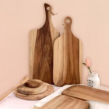 티크 수제 원목 플레이팅 나무 도마, 스시 플레이팅 보드, 1개