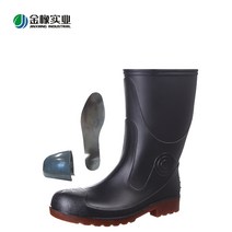 금고무 노동 보호 고무 장화 남자 방파 방지 가시 고통 안전 물신발 강철 머리 강철 바닥 장화 광공사 고무 장화 세트 신발 금고무 중통 803H 검은색 (강철 바닥) 40