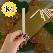 1+1 하드바 소 나무막대 스틱 미니 아이스크름