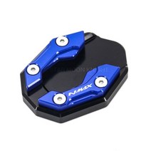 오토바이 액세서리 사이드 스탠드 YAMAHA NMAX155 N MAX NMAX 155 125 NMAX125 킥 플레이트 확장 지원 풋 패드베이스, NMAX - Blue