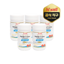 하이웰 뉴질랜드 오메가3 1500mg 원어데이 90정 5개 DHA 360mg EPA 540mg