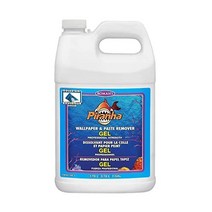 ROMAN Products Piranha 젤 스프레이 벽지 및 페이스트 리무버 1갤런 - 300 평방 피트 투명, 1 Gallon