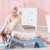 어린이 유아 목욕 의자 샴푸 아기 머리감기, 블루
