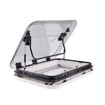 캠핑카 창문 부품 교체 렌터카 트레일러 제작 윈도우 카라반 개조 글램핑 차박, 03.800x500mm(거즈차양포함)LED조명