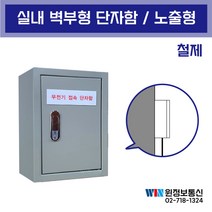 윈정보통신 무전기접속단자함 실내용단자함 벽부형 무선접속단자함, 실내단자함