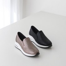 런슈즈 여성 에어운동화 핫픽스 슬립온 단화 4cm