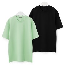 2장묶음 (1+1) 편안한 리버플트임 엠보반팔티 (MDBT057LW)