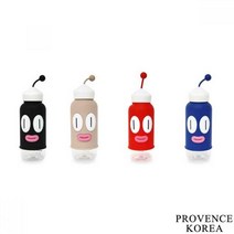 410ml 마니또 우정선물 고무커버 보틀 캠핑 직장인 피크닉 소풍 테이크아웃 개인텀블러, 블루