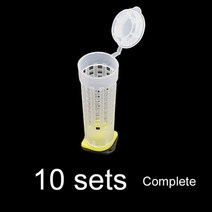 양봉 모자 옷 자재 벌통 꿀벌집 말벌 트랩 포획기 유인액 개몫 꿀벌 도구 도구 퀸 킹 케이지 액세서리 다산 킹 페데스탈 가드 쉴드 퀸 케이지 커버, 10세트 완료