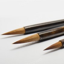 중국 전통 황모붓 수입 족제비털 서예붓 사군자 필기체 초서 행서, 대중소 한세트