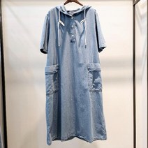 반에이크 HC16 후드롱데님원피스 VB38DOU202Z