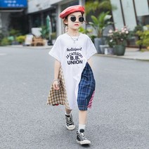 빠빠야네 키즈 주니어 여아 BB 체크 걸 원피스 여름