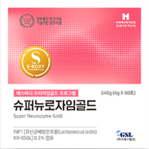 에스바디효소다이어트 슈퍼뉴로자임골드 60포, 6개