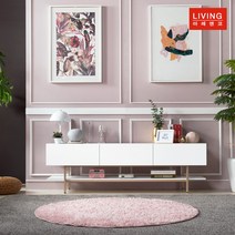 [마레앤코] 거실장 코펜하겐 1800 화이트 티비다이, 색상:다크그레이