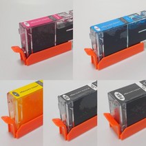 식용잉크 카트리지 5색/식용종이 먹는종이 식용프린터 식용카트리지 포토케익프린터 아이싱시트 푸드펜 식용색소, 노랑