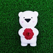 몰드몰 수제몰드 - 카네이션 든 곰돌이 (2D)