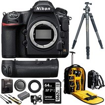 nikon d850 fx-포맷 풀 프레임 디지털 slr dslr wifi 4k 카메라 바디 전원 여행 번들 배터리 그립 + vanguard veo 2 삼각대 + 데코 기어 사진 배