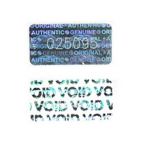 3D 스티커 번호 보안 레이블 위조 방지 홀로그램 2x1cm 280pcs, 실버