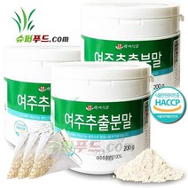 HACCP 여주 추출 분말 식약처 인증 100% 천연 인슐린 p-인슐린 여주추출분말100% + 슈퍼푸드.com 연자육 티백, 3세트, ( 통 200g + 1g )