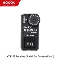 Godox XT-16 무선 2.4G 원격 제어 플래시 트리거 + 수신기 witstro용 SK QT QS GT GS DE DP 시리즈, 05 XTR-16S Receiver