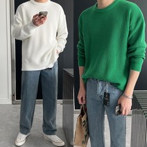 크레이지 믹스 하찌 트임 오버 니트