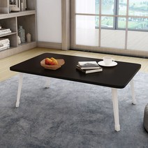 일인밥상 1인용 접이식 낮은야외테이블 혼술상 피크닉, 코끼리 다리 블랙 70x40x27