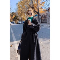 ANYOU 뽀글이자켓 양털후리스 톰보이코트 여성코트