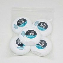 얇은치실 어린이 교정용 치아청소 성인 이빨 국산 휴대용치실, 미소덴탈 벌크형치실(왁스)5개