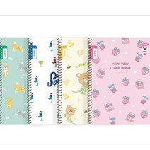 [아주문구] 1000원초등학생과목노트스프링노트초등노트 유선노트, 10개, 1000원스프링노트초등생 3-6학년알림장 남자  랜덤