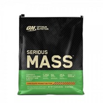 Optimum Nutrition 시리어스 매스 웨이트 게이너 프로틴 파우더 면역 지원을 위한 비타민 C 아연 및 D 초콜릿 땅콩 버터 5.4kg(12파운드)(포장은 다를 수, Chocolate, 12 Pound (Pack of 1)